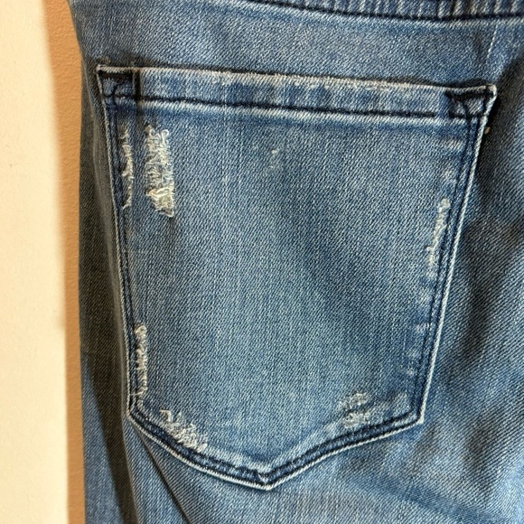 BLACK ORCHID LA Sz 28 MIA Mid-Rise Skinny Flare Mid-Wash Distressed Denim Jeans - Picture 3 of 13